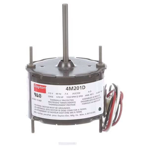 HVAC Motor, 1/70 HP, 1550 rpm, 115V, 3.3, DAYTON, Mfr# 71637607M
