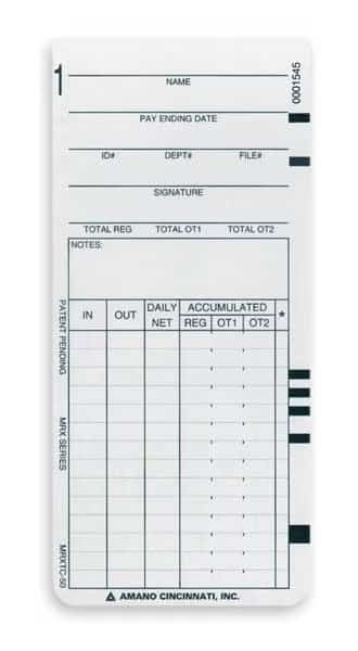 Card, Time, PK1000