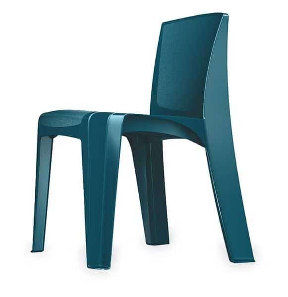 Razorback Stack Chair, Slate Blue, Mfr#: 86484-SB, CORTECH