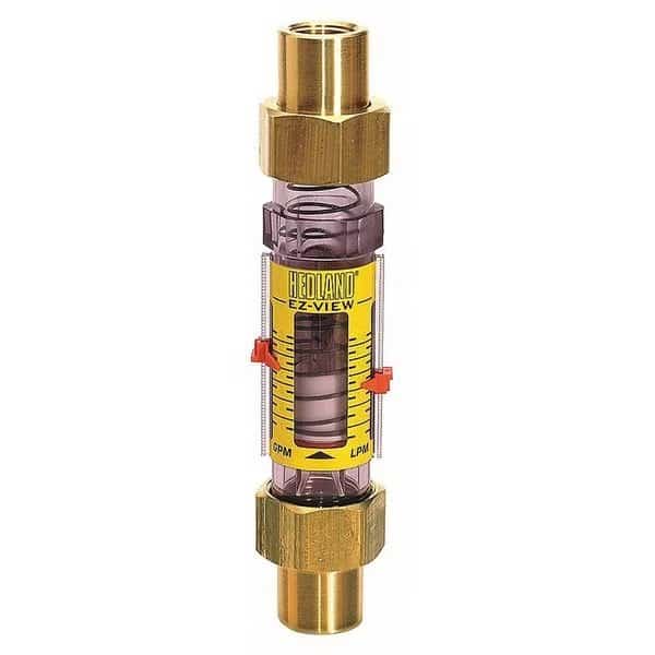 Flowmeter, GPM/LPM 0.5 - 4.0 / 2-15, HEDLAND, Mfr# H624-004