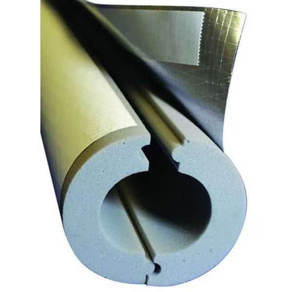 Pipe Insulation, 1-3/8" OD, 4 ft. L, Melamine Foam, 1 in Wall