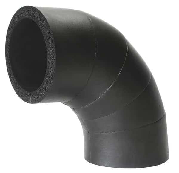 1-3/8" x 43/64" Elastomeric Elbow Pipe Fitting Insulation, 1" Wall