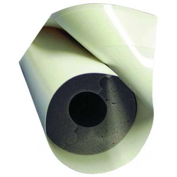 Pipe Insulation, 4-1/8" OD, 4 ft. L, Melamine Foam, 1 in Wall