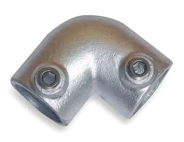 Elbow for 1-1/2 in Pipe, Cast Iron, Zinc-Plated, 1-7/8 in L, 2 in Inner Dia, 1-7/8 in Outer Dia