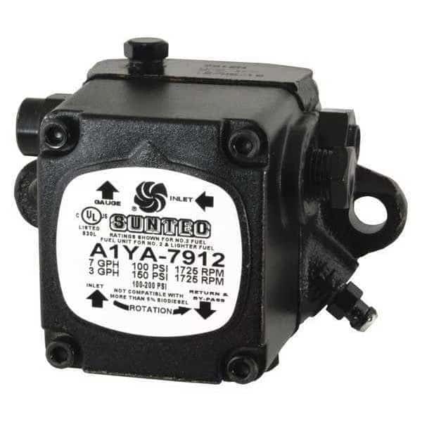 Oil Burner Pump, 1725 rpm, 3gph, 100-150psi, Suntec, Mfr#: PF205N2GU