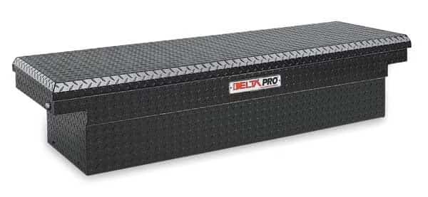Black Aluminum Single Lid Fullsize Crossover Truck Box