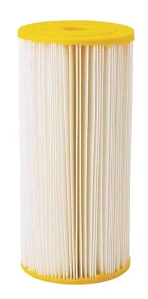 Pleated Filter Cartridge, 20 gpm, 50 Micron, 4-1/2" O.D., 9 3/4 in H