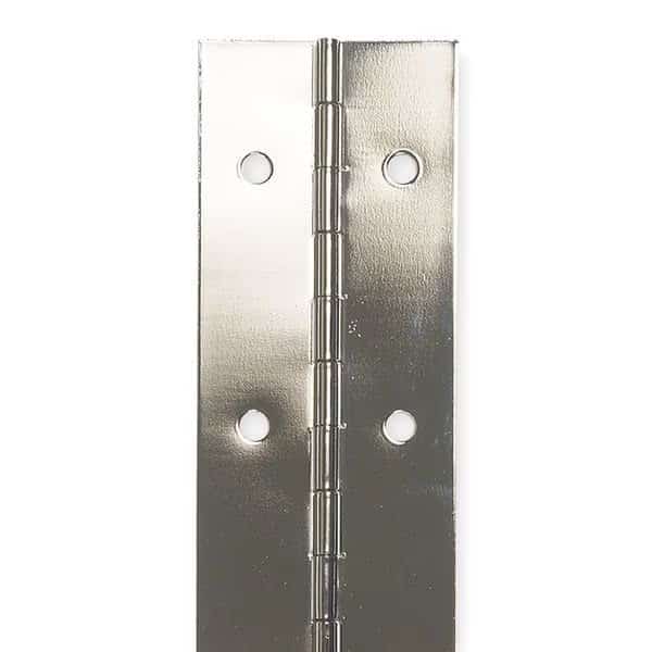 Continuous Hinge,Nickel ,6 ft. L,2 In. W , Mfr#: 4PB13