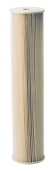 Pleated Filter Cartridge, 20 gpm, 5 Micron, 4-1/2" O.D., 20 in H
