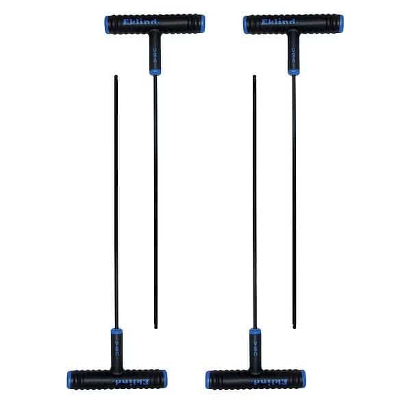Metric Plain Ball Hex Key, 10 mm Tip Size, 9 in Long, 5 in Short, 2 PK