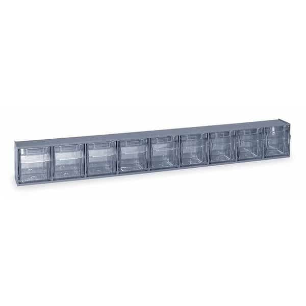 Plastic Tip-Out Bin Gray