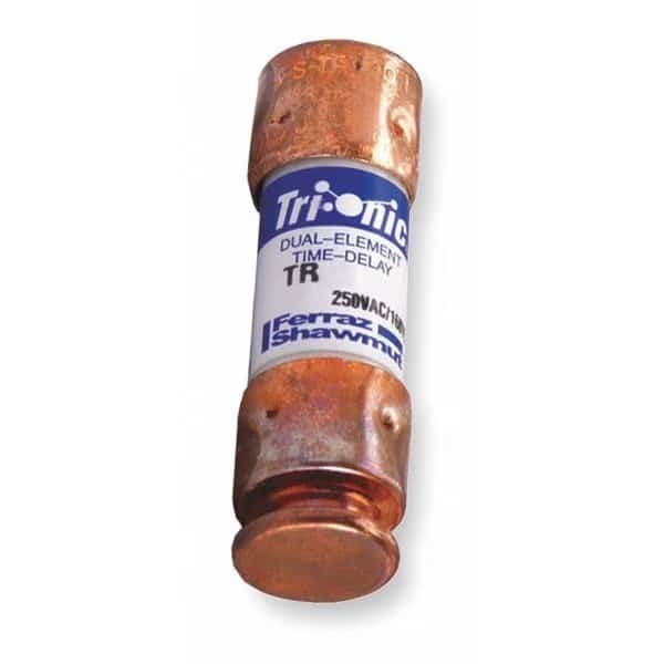 UL Class Fuse, RK5 Class, TR-R Series, Time-Delay, 0.5A, 250V AC, Non-Indicating
