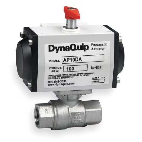 Ball Valve,1 1/2 In FNPT,Double Acting, Mfr#: P2S27AJDA063A, DYNAQUIP CONTROLS
