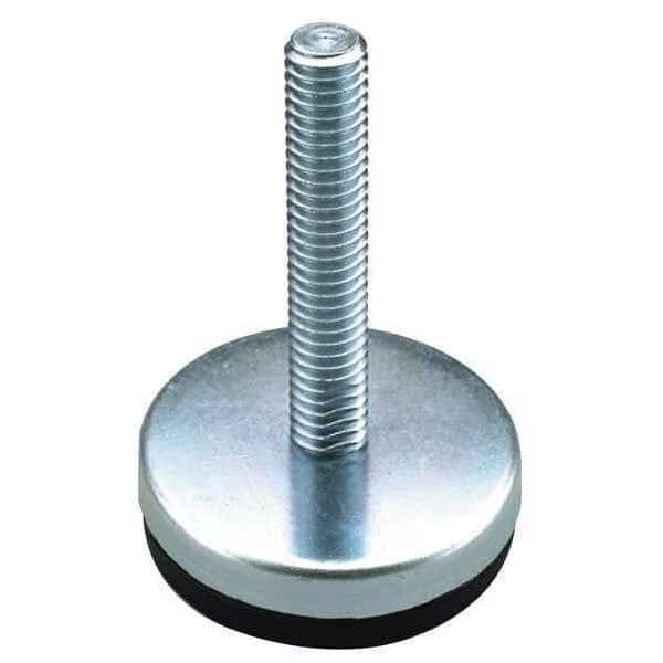 Level Mount, Fixed Stud, M10, 2-13/32 in., Bolt Length: 4 in