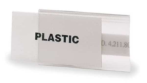 Label Holder,Clear,Matte,Slide-In, Mfr#: L11GR, HOL-DEX