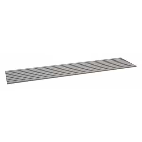 Decking, Steel, 96 in W, 24 in D, Industrial Gray, Powder Coated Finish, Gauge: 22