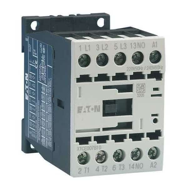 IEC Magnetic Contactor, 3 Poles, 480 V AC, 12 A, Reversing: No, EATON, Mfr# XTCE012B01C