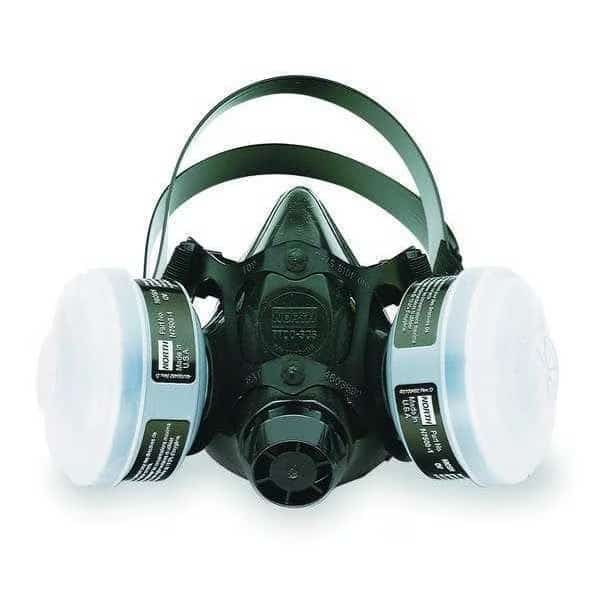 Half Mask Respirator Kit, 2 Cartridges Included, 7700 Series, N95, Organic Vapor (OV), Threaded, L