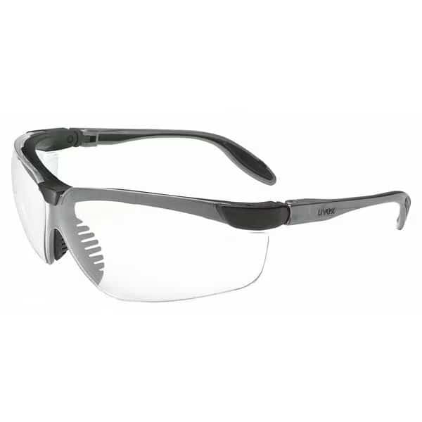 Genesis S, Safety Glasses Anti-Fog &  Anti-Scratch, Clear Lens, Half-Frame, Wraparound