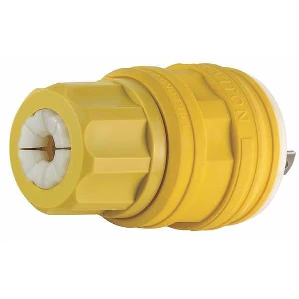 Watertight Locking Plug, Non-NEMA, 30 A, 125/250V AC, Three Phase, 3 Pole, Screw Terminals