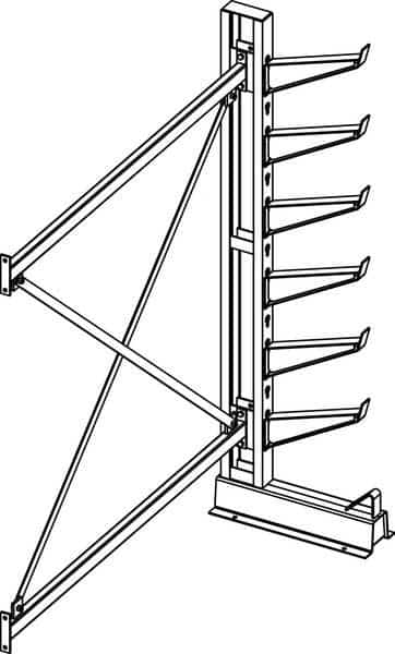 Cntlvr Rk,26 1/2 inx84 inx75 in,Add-On, Mfr#: CR-5A, JARKE