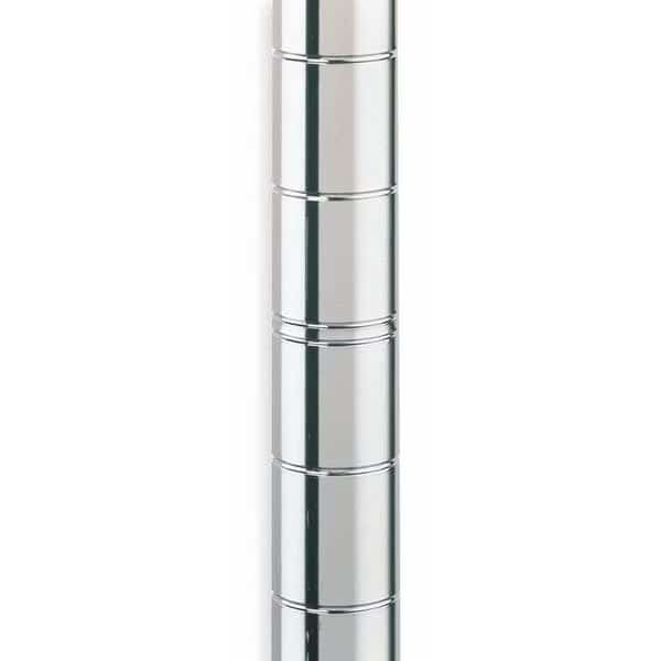 Mobile Post, 1"W x 62-9/16"H, Silver, PK4