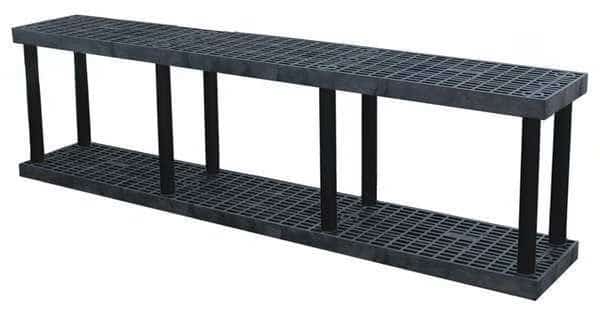 Plstc Shelf,16inx27inx96inShlfLdCp:450lb, Mfr#: S9616B, STRUCTURAL PLASTICS