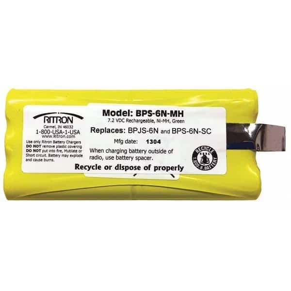 Battery Pack,NiMH,7.5V,For Jobcom, Mfr#: BPS-6N-MH, RITRON