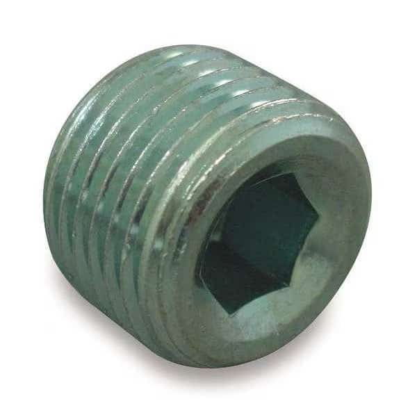 Adpt, MNPT, 3/8-18, Hex Plug