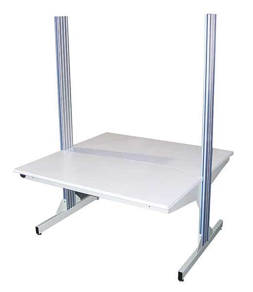 Bolted Double Sided Starter Station, Laminate, 30" W, 17" to 82" Height, 1000 lb., Cantilever