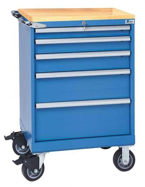 Mobile Service Bench, 165 lb., Bright Blue, LISTA, Mfr# XSST0750-0602N-M/BB-BT