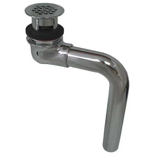 Solid Top Open Grid Lavatory Strainer, 1-1/4" Pipe Dia., Cast Brass