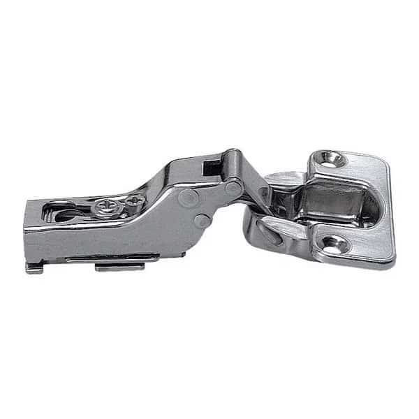 Spring Hinge, Stainless Steel, Half Surface Mounting, 1 1/2 in Leaf W x 2 1/8 in Leaf H, polished