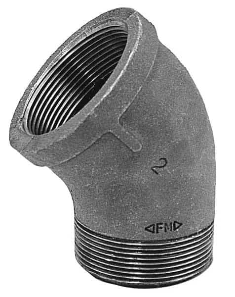 45 Degree Street Elbow 45 Degree Street Elbow, 1-1/4" Pipe, FNPT x MNPT, Malleable Iron, Class 150