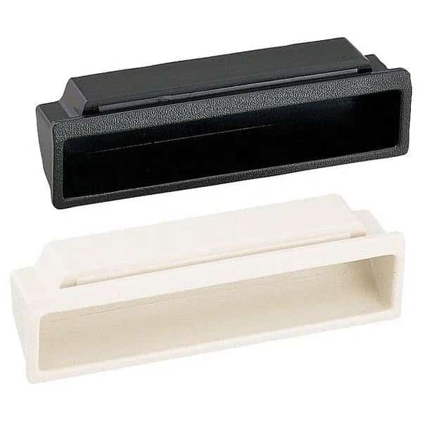 Recessed Pull Handle, Thermoplastic, Matte, Matte, Snap-in