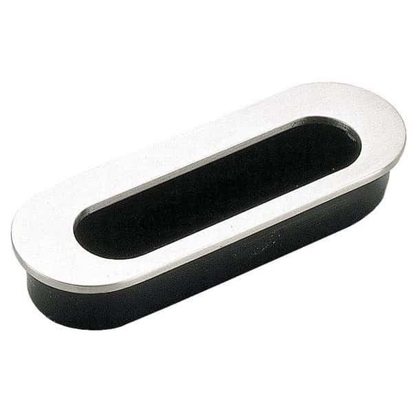 Recessed Pull Handle, Polished, Threaded Holes