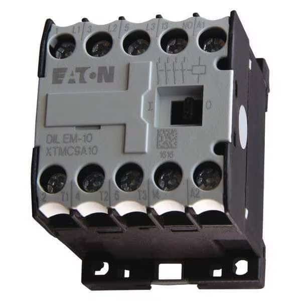 IEC Mini Magnetic Contactor, 3 Poles, 480 V AC, 9 A, Reversing: No, EATON, Mfr# XTMC9A10C