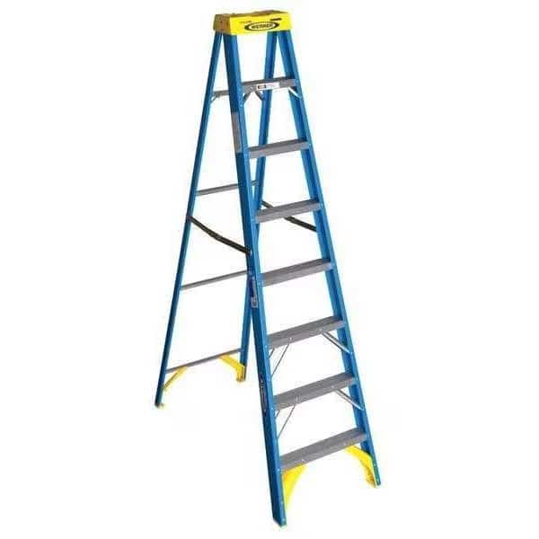 8 ft Fiberglass Stepladder, WERNER, Mfr# 6008