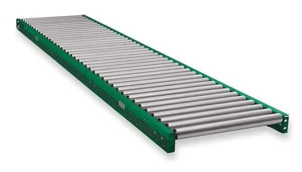 Roller Conveyor, 10 ft. L, 13BF, ASHLAND CONVEYOR, Mfr# 10F10KG45B13