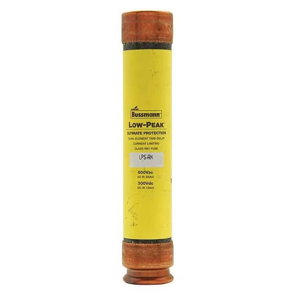 UL Class Fuse, RK1 Class, LPS-RK-SP Series, Time-Delay, 45A, 600V AC, Non-Indicating, Eaton Bussmann, Mfr#: LPS-RK-45SP