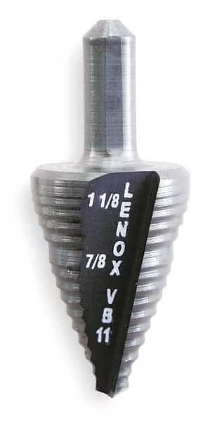 Step Cone Drill,7/8in to 1.125in,HSS, Mfr#: 30888VB11, LENOX