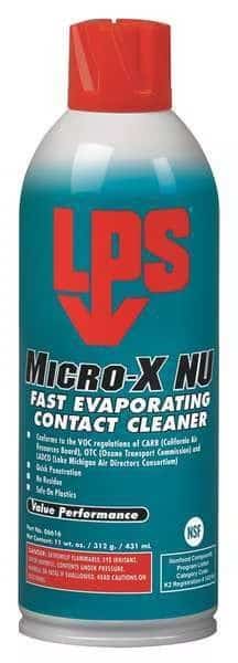 Contact Clnr,Spray Can,11oz,MicroX NU, Mfr#: 6616, LPS