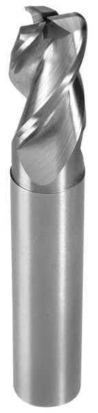 5/8" Three Flute Routing End Mill Corner Radius, 2-1/8" Neck
