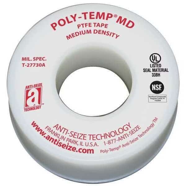 Sealant Tape,1/2 In.W,520 In.L, Mfr#: 16035, ANTI-SEIZE TECHNOLOGY