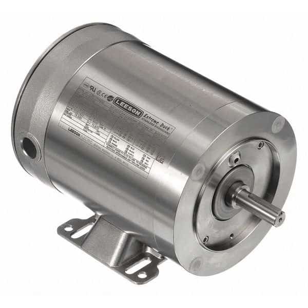 Washdown Motor, 3 Ph, TENV, 1/2 HP, 1725 rpm