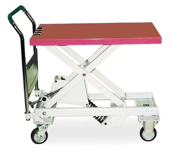 Scissor Lift Table, 330 lb. Cap, 17-3/4"W, 28"L