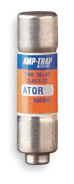UL Class CC Fuse, Time Delay, 1/10A, ATQR Series, 600V AC, 300V DC, 1-1/2" L x 13/32" dia, MERSEN, Mfr# ATQR1/10