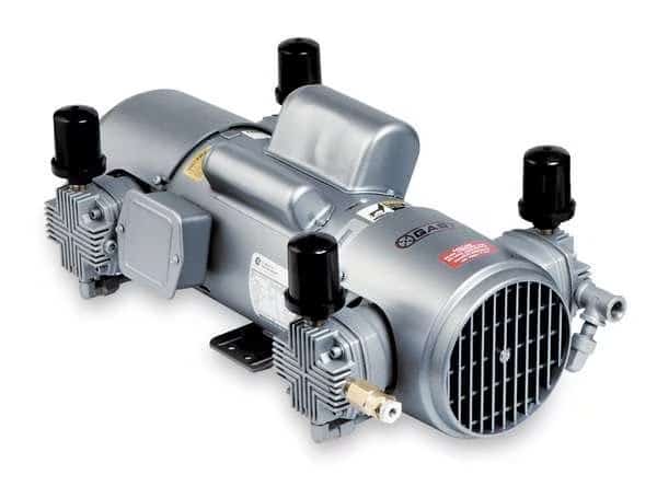 Piston Air Compressor, 2 hp, 1 Phase, Mfr#: 8HDM-19-M850X, GAST