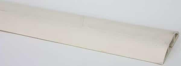 Cable Protector, 3/4 in H, 5 ft L, 3 in W, 1 Channel, PVC, Beige