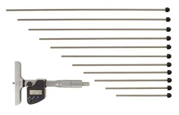 Digital Depth Micrometer, 0 to 12 In